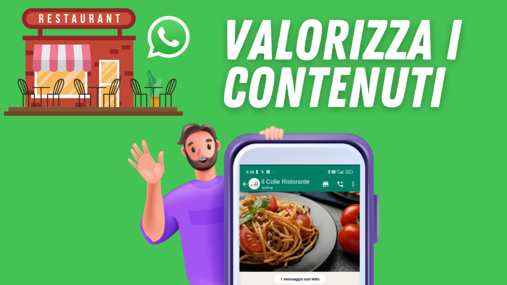 Whatsapp ristoranti contenuti di valore